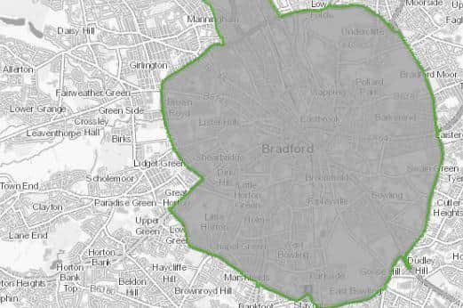 The Bradford zone will cover the area inside, and including, the Bradford outer ring road. It will also extend out along the Aire valley corridor, (Manningham Lane/Bradford Road and Canal Road area) to include Shipley and Saltaire.