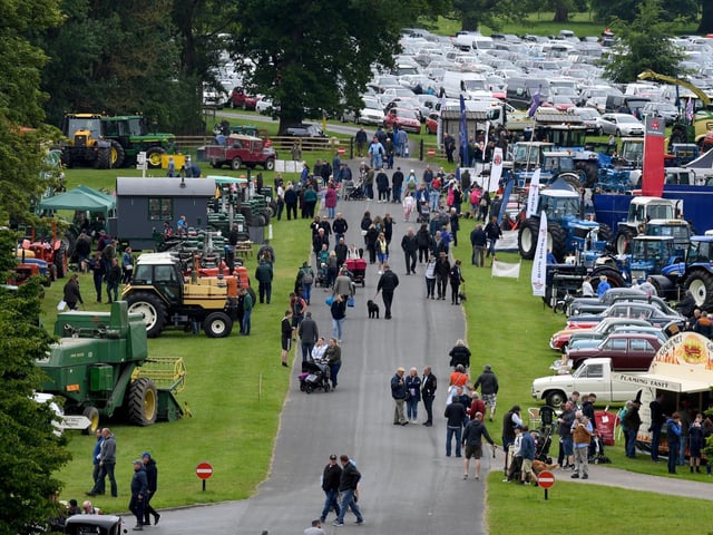 The grounds of Newby Hall host Tractor Fest