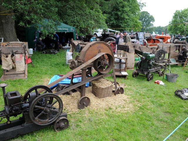 Vintage farm machinery