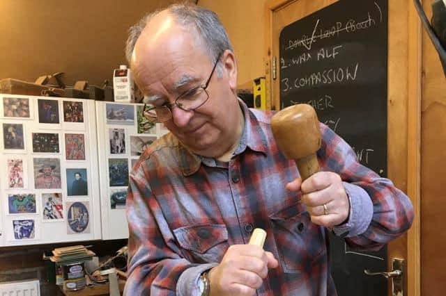Sculptor Steve Page, who works in stone and wood, is participating in the North Yorkshire Open Studios this year.