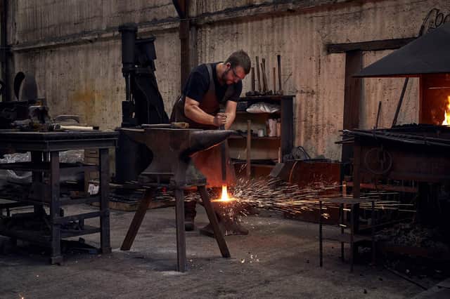 Blacksmith Adam Crane is one of the artists taking part in the North Yorkshire Open Studios.