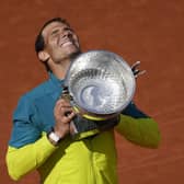 Fourteen-love:  Rafa Nadal claimed another French Open title by beating Casper Ruud in Paris. (AP Photo/Christophe Ena)