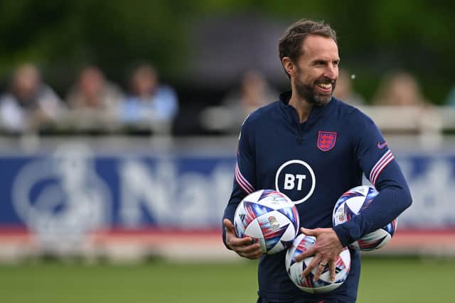 Plea: England's manager Gareth Southgate says fans' bad behaviour affects the team. (Photo by PAUL ELLIS/AFP via Getty Images)