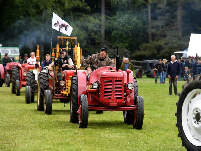 Tractors of all ages were on show