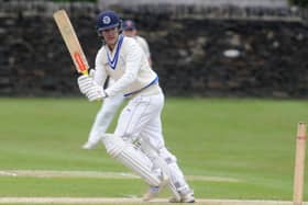 Farsley batter Daniel Revis who scored 37 against Cleckheaton in the Bradford League (Picture: Steve Riding)