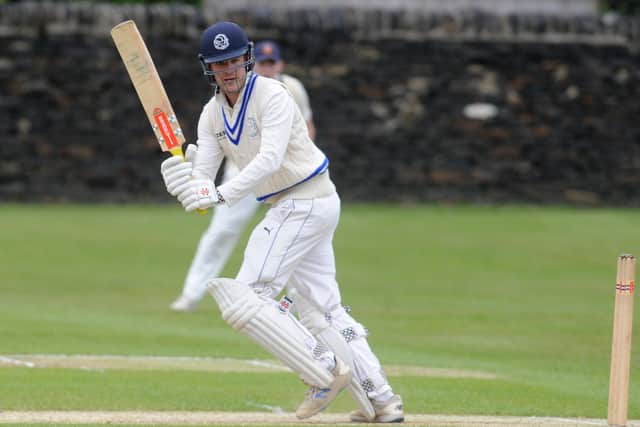 Farsley batter Daniel Revis who scored 37 against Cleckheaton in the Bradford League (Picture: Steve Riding)