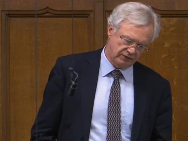 David Davis has called for the Universal Credit uplift to be restored.