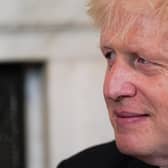 Boris Johnson pictured on Monday