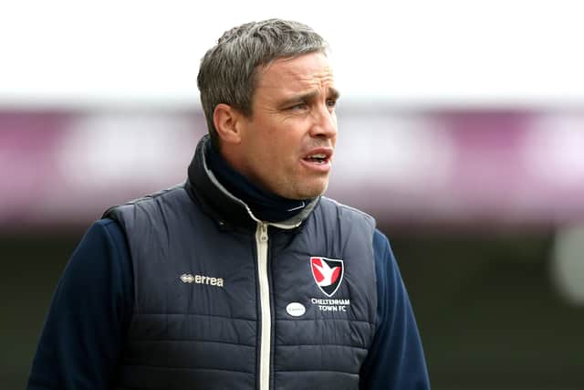 Cheltenham Town manager Michael Duff is speaking to Barnsley on Monday (Picture: PA)