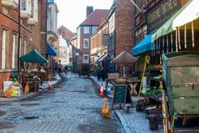 Hull's Old Town was transformed for the filming of Enola Holmes