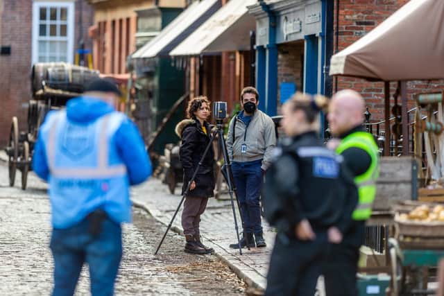 Enola Holmes being filmed in Hull's Old Town