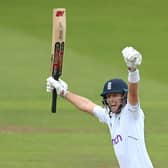 LEADING MAN: Joe Root celebrates after scoring the winning runs against New Zealand at Lord's Picture: Stu Forster/Getty Images