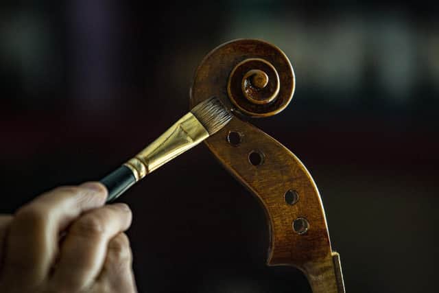 Each instrument at Hansell Violins is done my craftsmen