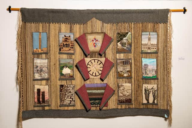 Reflections of Bradford, the wall hanging produced to celebrate the guild’s 10th anniversary, is among the exhibits,