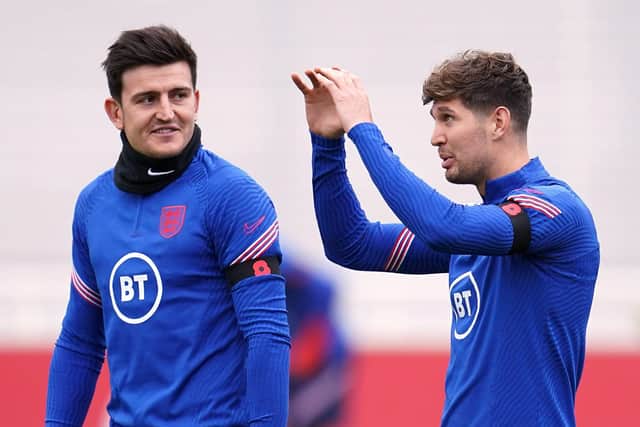 England's Harry Maguire and John Stones, the former Barnsley youngsters. Picture: PA