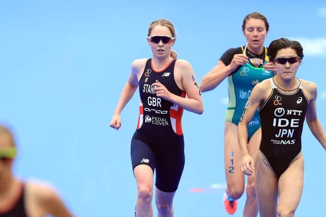 Non Stanford is one of a number of triathlon stars that Sian Rainsley has been training alongside in Leeds. Picture: PA.