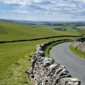 The road to Winterburn from Hetton near Skipton in the Yorkshire Dales National Park lined with dry stone walls. Picture: Tony Johnson.
