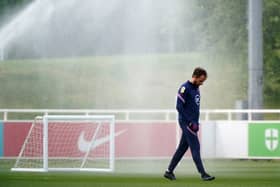 England manager Gareth Southgate  during a training session at St George's Park on Friday Picture: Joe Giddens/PA
