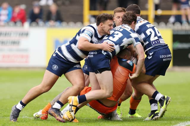 Castleford Tigers were overpowered by Wigan Warriors in the final 40 minutes. (Picture: SWPix.com)