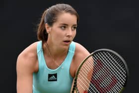 Jodie Burrage of Great Britain earned her first victory on the WTA level at The Rothesay Open at Nottingham Tennis Centre last week. (Picture: Nathan Stirk/Getty Images for LTA)