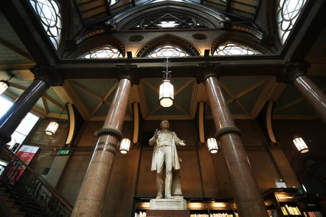 Statues of leading Victorian Bradfordians still adorn the interior