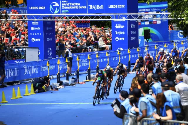 Action from the AJ Bell 2022 World Triathlon Championship Series Leeds.
 (Picture: Jonathan Gawthorpe)