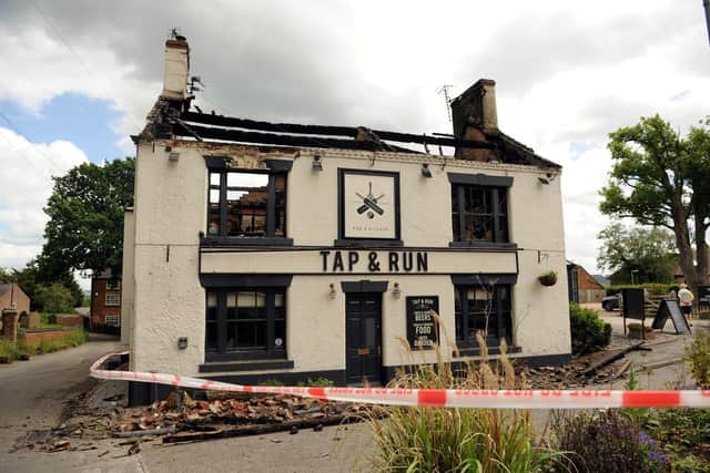 The Tap and Run has suffered a huge amount of damage
