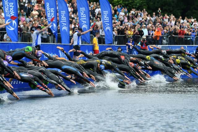 Nerves on the pontoon at the start of the elite races (Picture: Jonathan Gawthorpe)