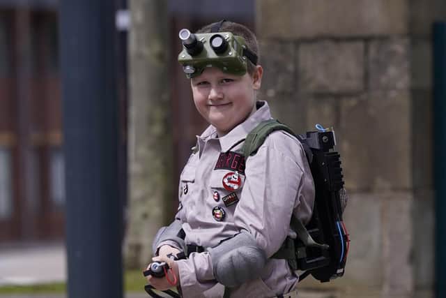 George Hinkins, eight, from Harrogate, who has a serious heart condition