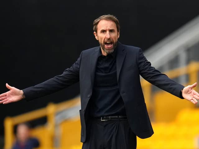 England manager Gareth Southgate shows his frustration on the touchline during the UEFA Nations League match against Italy at Molineux Picture: Nick Potts/PA