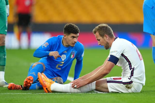 England's Harry Kane appears dejected after a missed chance during the UEFA Nations League match against Italy at Molineux  Picture: Nick Potts/PA