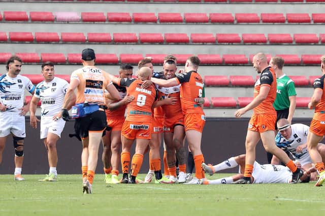 Castleford Tigers got the job done in Toulouse. (Picture: SWPix.com)