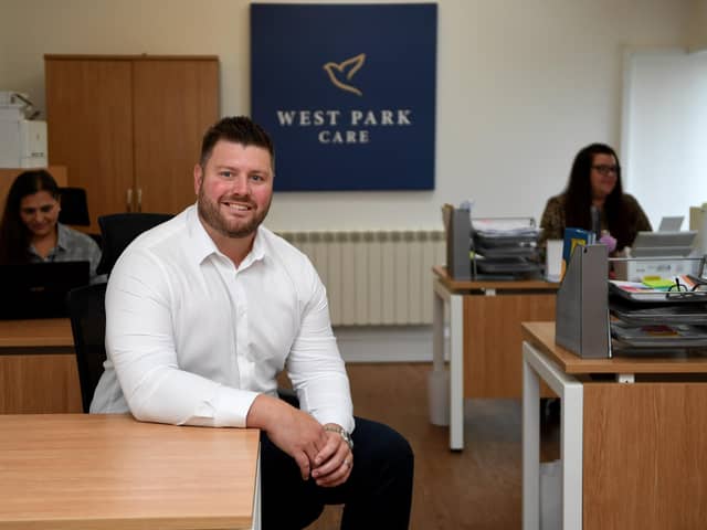 Tom Page is the founder of West Park Care in Harrogate.