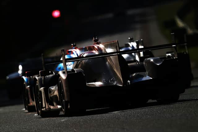 The #23 United Autosports Oreca 07 of drives towards Indianapolis corner during the 24 Hours of Le Mans at the Circuit de la Sarthe on June 11, 2022 in Le Mans, France. (Picture: Ker Robertson/Getty Images)