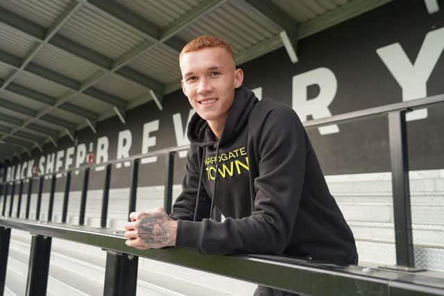 Newcomer Kyle Ferguson. Picture courtesy of Harrogate Town AFC.