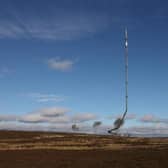 The 1,000ft mast in Bilsdale was taken down in October last year, after it caught fire in August