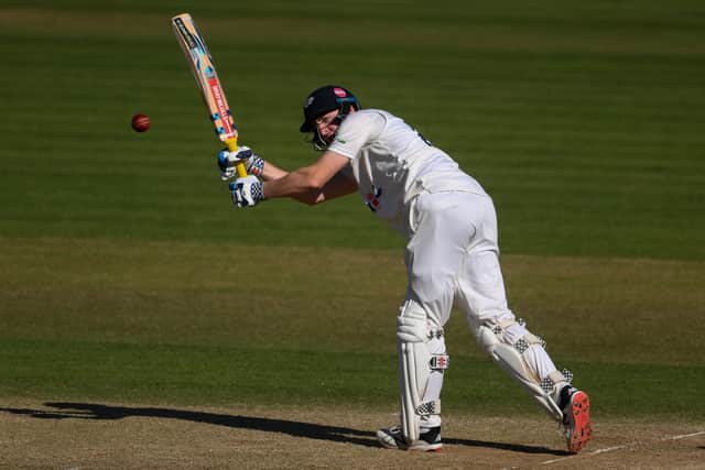 Harry Brook of Yorkshire hits a boundary. (Picture: Mike Hewitt/Getty Images)
