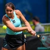 Advancing: Jodie Burrage continued her strong grass court season by reaching the second round at Ilkley. (Picture: Getty Images)