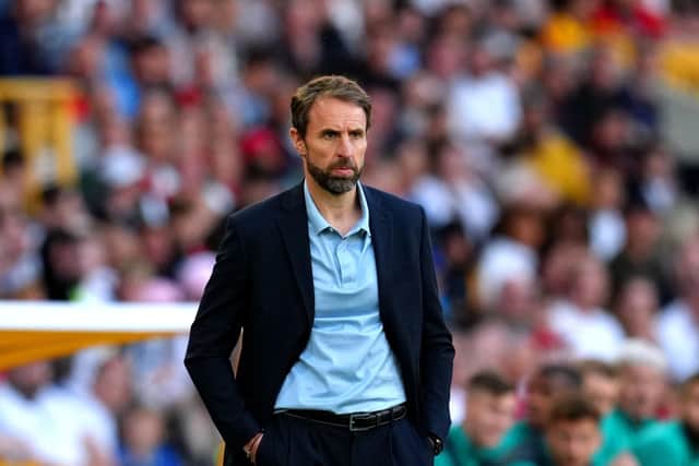 Raheem Sterling leapt to the defence of under-fire Gareth Southgate following England’s Hungary humbling, saying it is unfair to judge the manager on this Nations League run given what he has done for the team and nation. (Picture Nick Potts/PA Wire)