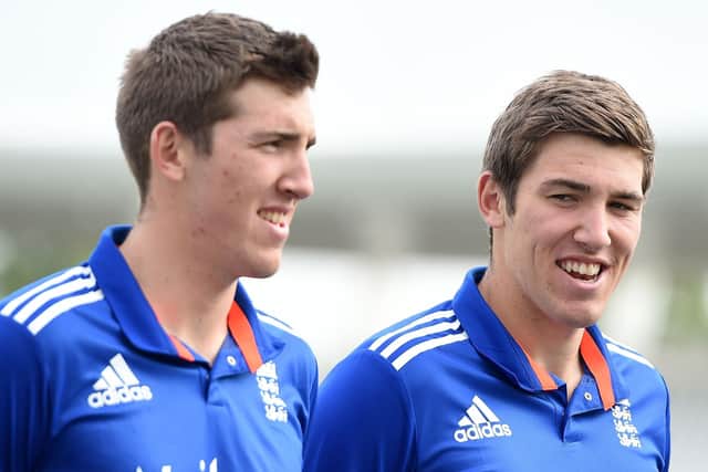 England's Jamie (right) and Craig Overton. Jamie Overton has joined twin Craig in the England Test squad for next week's clash against New Zealand at Headingley. (Picture: Martin Rickett/PA Wire)