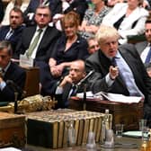 Boris Johnson’s Government has been accused of ‘breaking the law’ for attempting to re-write the Northern Irish protocol. Picture: Jessica Taylor/UK Parliament/PA.