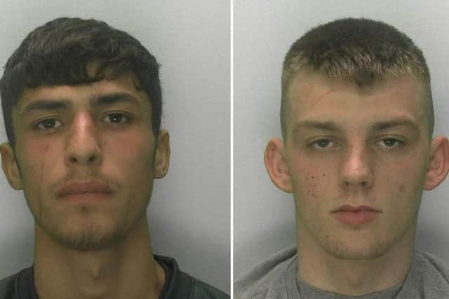 Ellis Benecke, 19, and Keon Sanderson, 18, stole the Wrigley's gum on 4 May