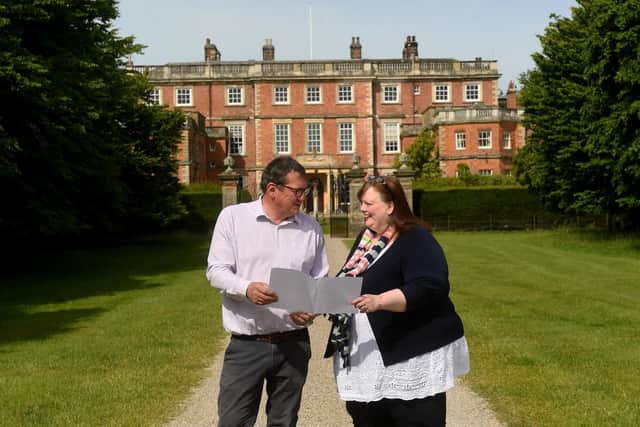 Commercial director Nick Gill and show secretary Catherine Park Peyton at Newby Hall