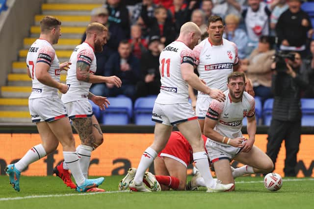 Jake Wardle scored one of England's three tries. (Picture: SWPix.com)