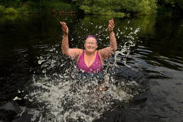 Former teacher, Anita Walker, has been a keen open water swimmer since she was a child and with it being a big part of her life and daily routine - it was the obvious thing to celebrate her big day.