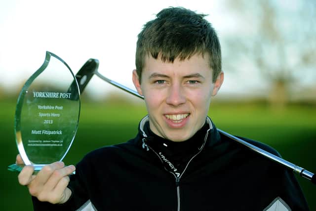Sheffield golfer Matt Fitzpatrick was our Yorkshire Post Sports Hero 2013. (Picture: Scott Merrylees)