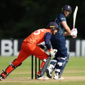 Dawid Malan leads England home to victory against the Netherlands. (Photo by Richard Heathcote/Getty Images)