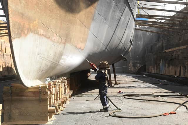The ship will go on display in a new dry dock berth in 2024 Picture: Simon Hulme