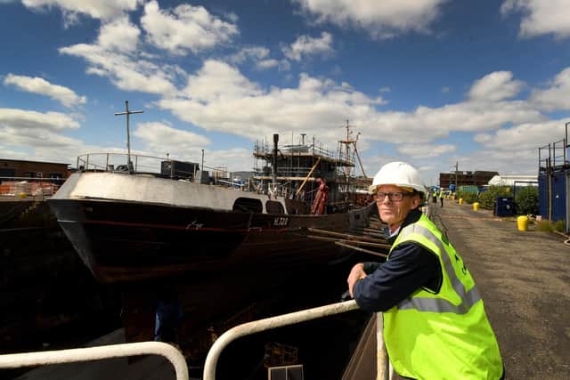 Retired fisherman Peter Forytarz at William Wright Dock Picture: Simon Hulme