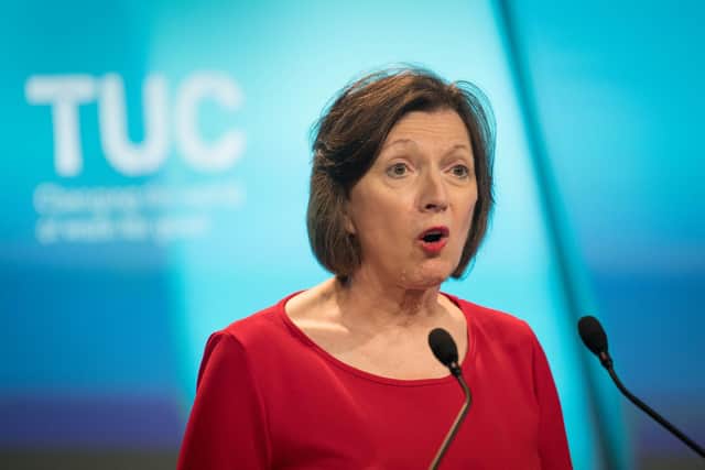 File photo dated 14/09/20 of Frances O'Grady, General Secretary of the TUC has called for pay rises for public sector workers